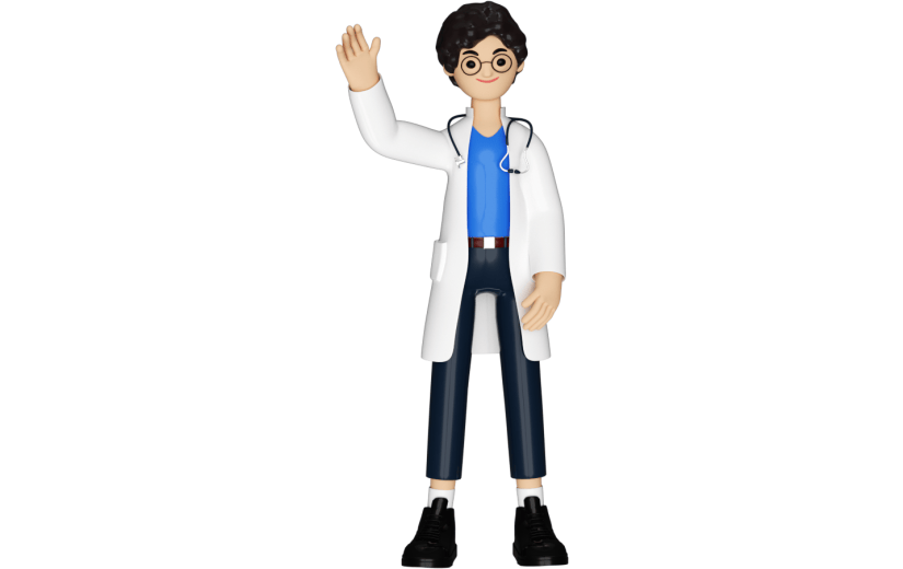 元素3D人物卡通医生