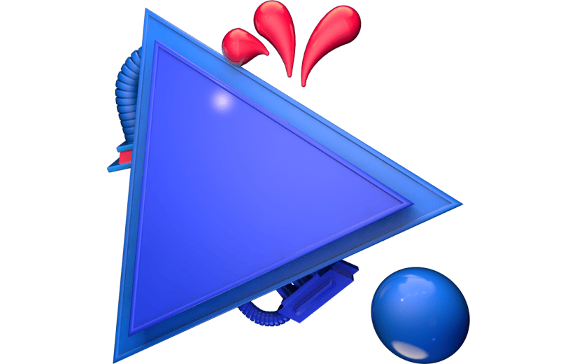 元素3D立体三角形边框插画元素