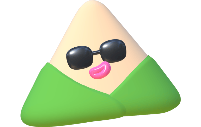 端午节卡通粽子3D元素