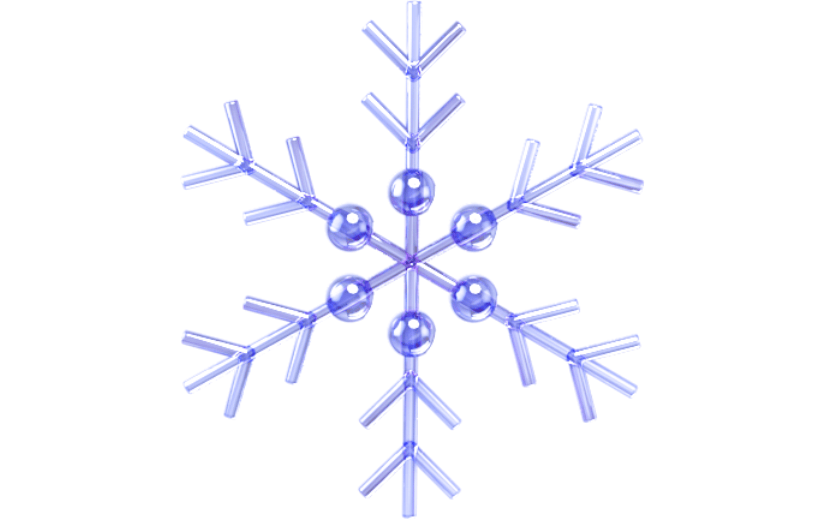 3D元素雪花