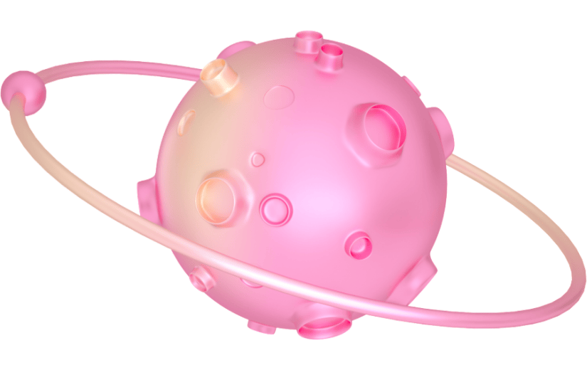 3d创意磨砂炫彩质感星球