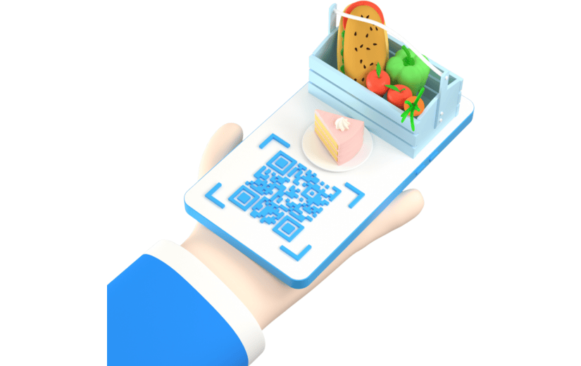 元素3D电商装饰物卡通掌上买菜