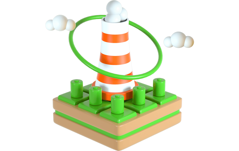 绿色清新能源环保3D元素