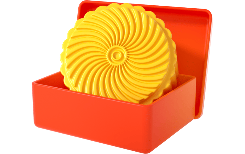 3d创意中秋月饼礼盒