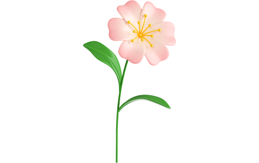 元素3D立体小花