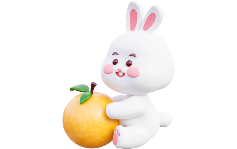 元素3D卡通兔子