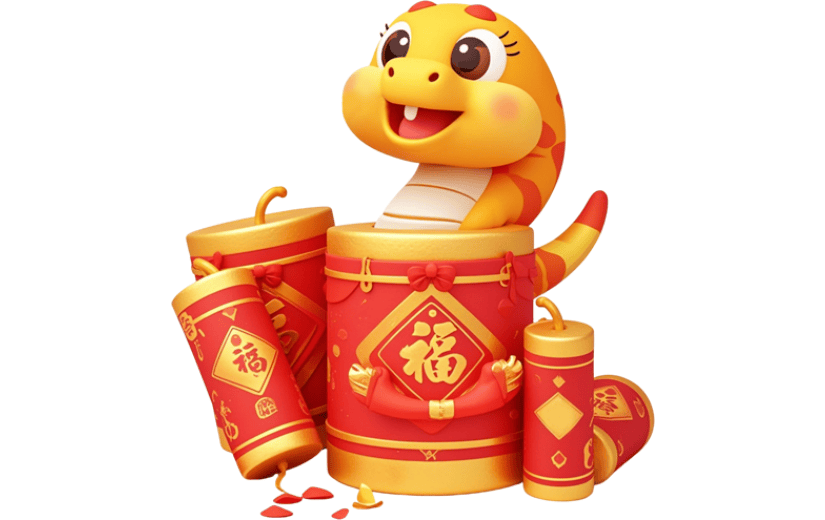 3D蛇年IP形象元素