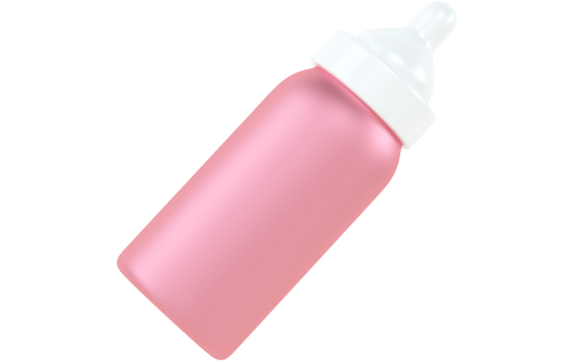 创意3d立体创意奶瓶元素