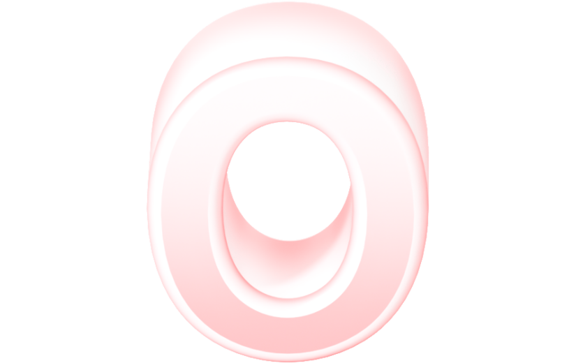 元素3D立体艺术字O
