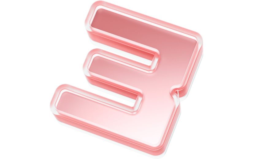元素C4D创意粉色渐变倒计时数字3