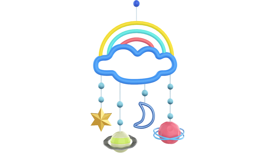元素3D立体星球悬挂式儿童玩具