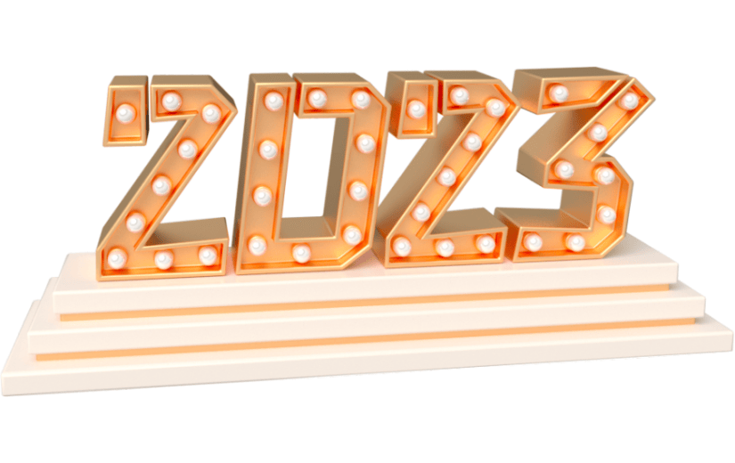 元素卡通3D2023立体字