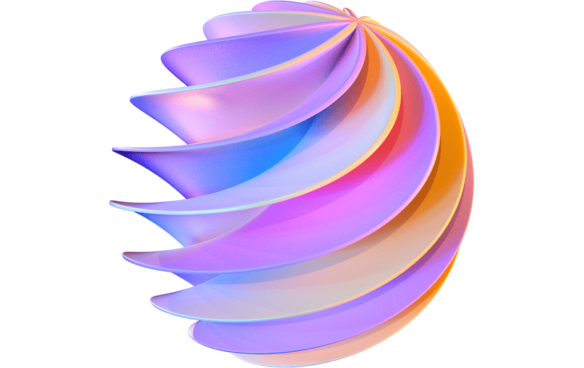 彩色渐变3D元素