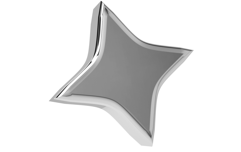 元素C4D立体金属质感星星