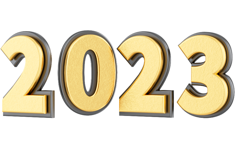 元素3D立体创意黑金2023艺术字