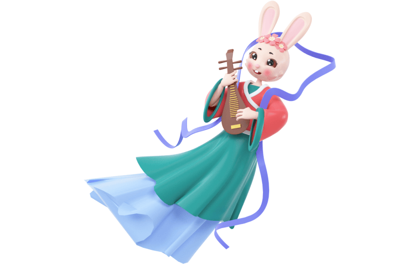 创意3d立体创意兔子元素