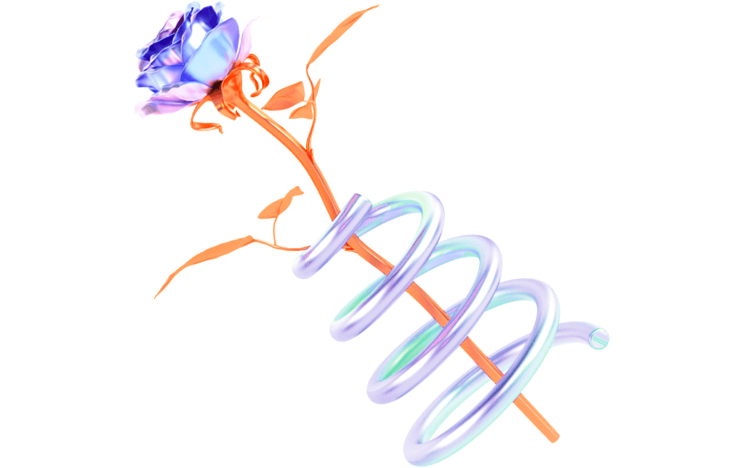 创意3d立体创意七夕元素