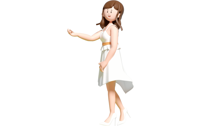 春季女孩连衣裙礼服女神3D元素