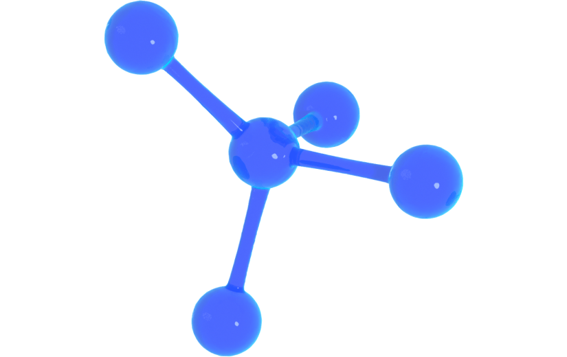 3d创意科技感化学分子