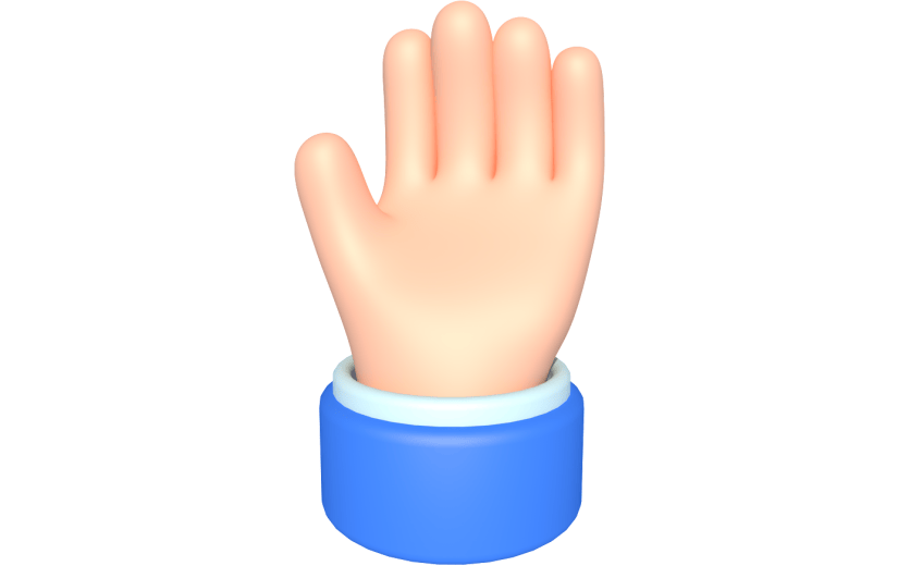元素卡通3D手势5