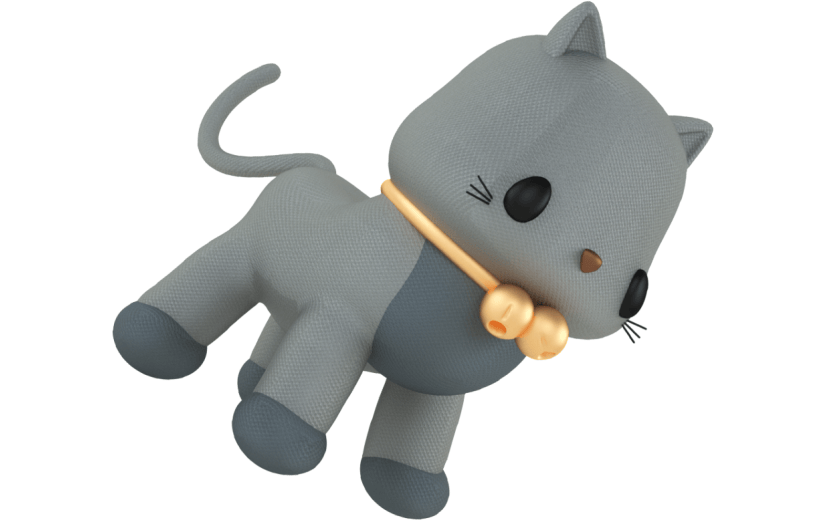 创意3d立体创意小猫元素