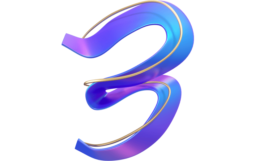 元素卡通3D数字