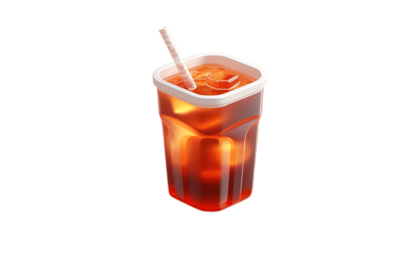 3D风格清凉柠檬茶宣传3D元素