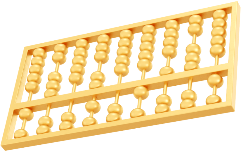 元素3D 算盘 金属算盘