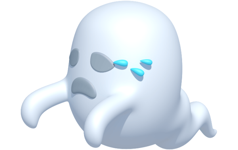 元素卡通3D中元节幽灵