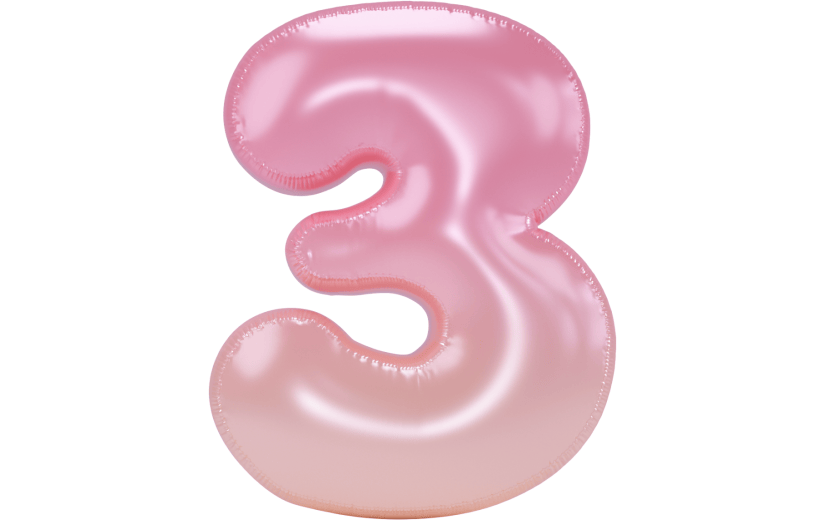 3d创意质感生日气球数字字母