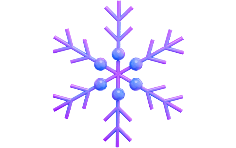 3D元素雪花