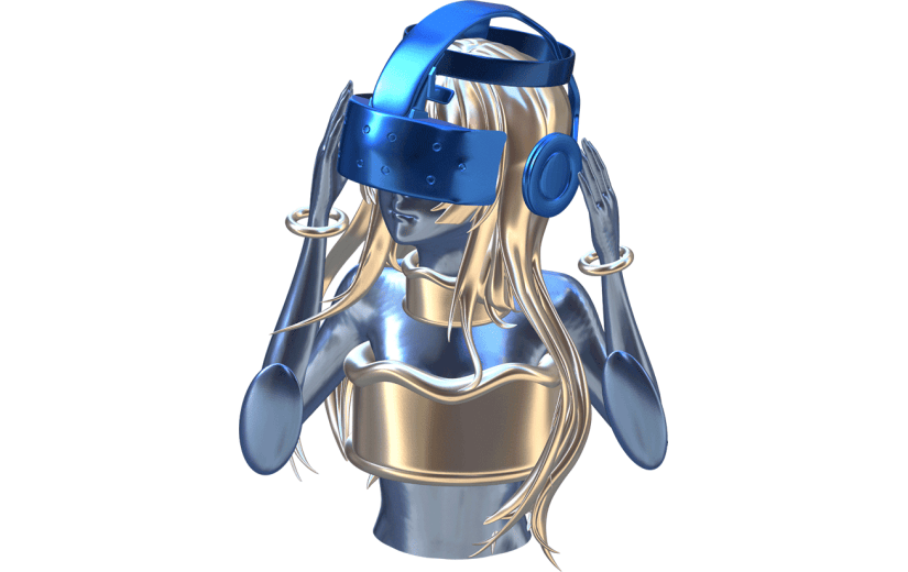 VR科技感3D人物元素
