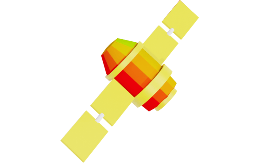 C4D创意宇宙太空3D元素飞船3D渲染