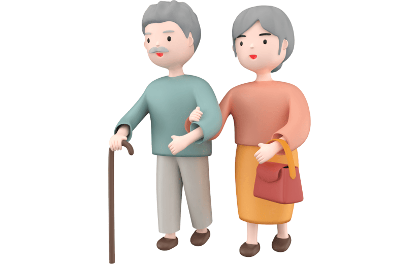 元素3D重阳节老人