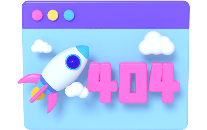 3d创意卡通404页面