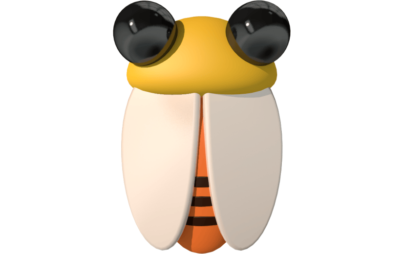 元素卡通3D玩具蝉
