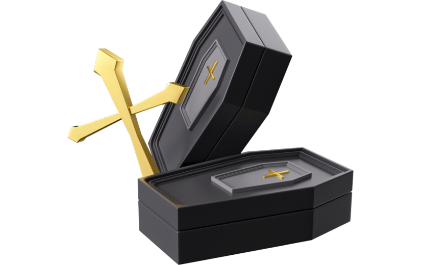 元素万圣节十字架棺材