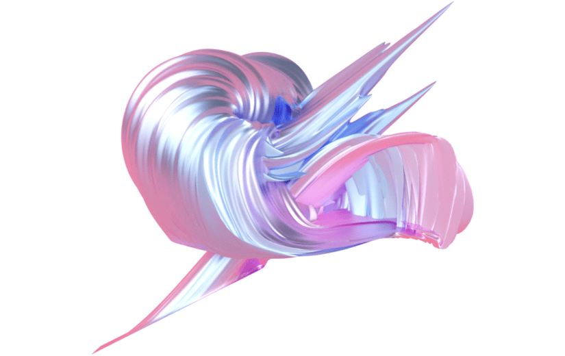 创意3d立体创意唯美流体元素