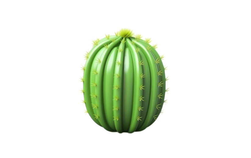 3D风格植物仙人球宣传3D元素