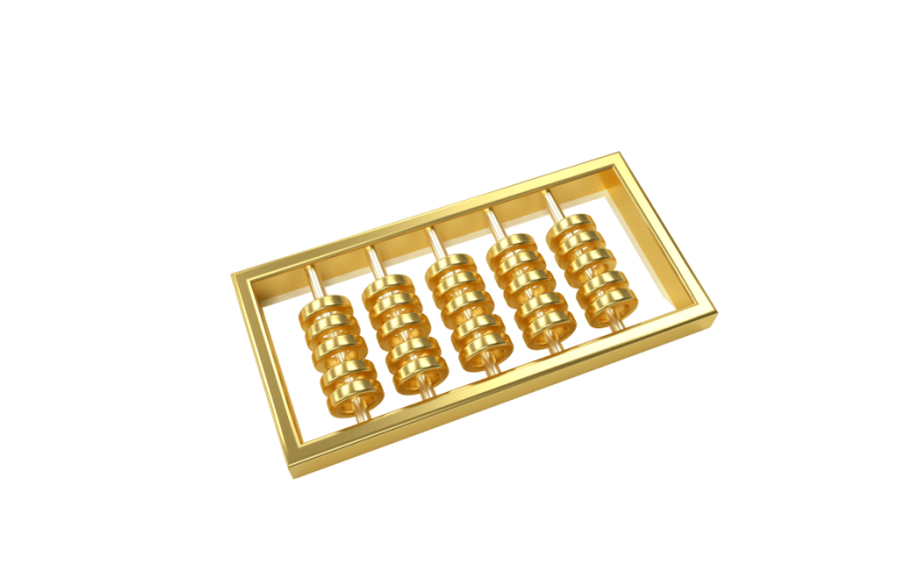 金融算盘金属计算器c4d元素