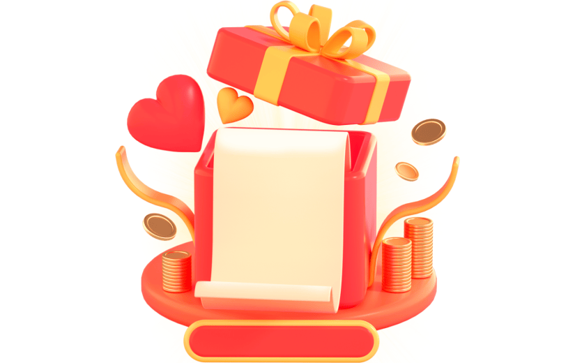 3D立体卡通创意双十一优惠券促销活动元素