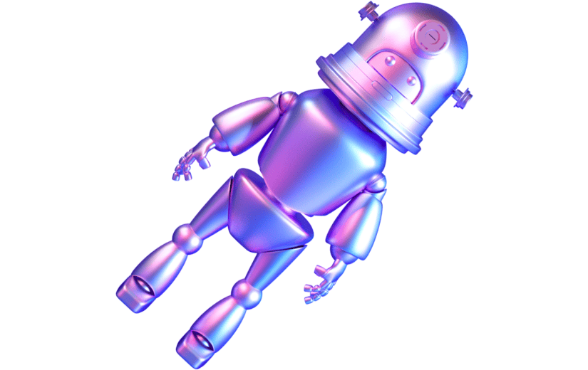 创意3d立体创意机器人元素