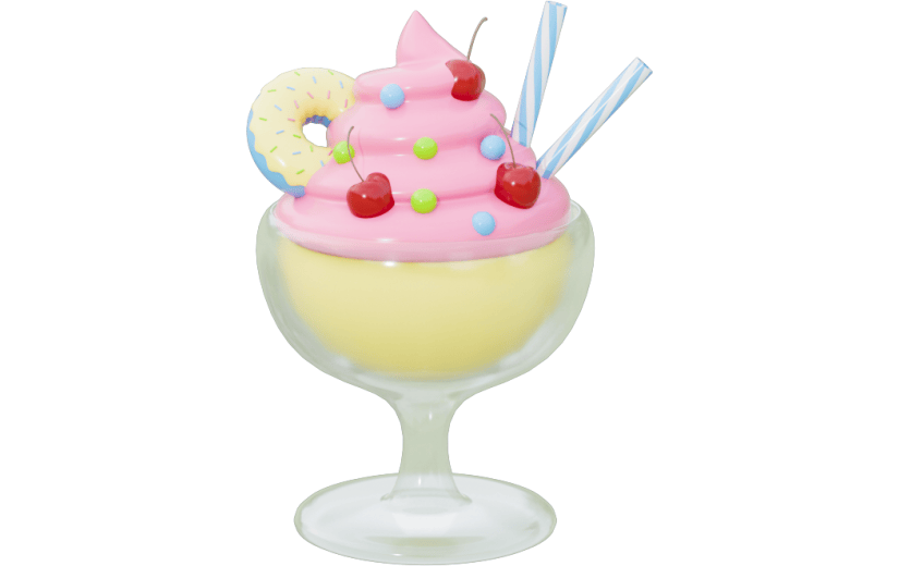 3D元素冰淇淋杯