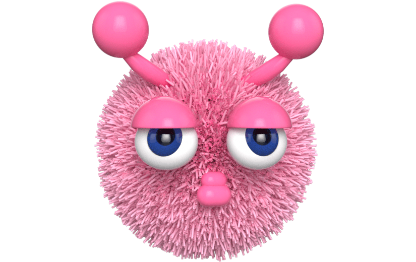元素3D卡通绒线球