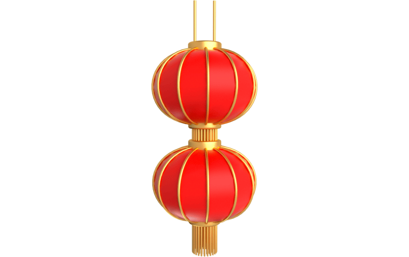 元素卡通3D灯笼