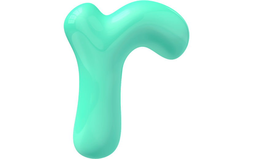 元素卡通3D泡泡质感字母