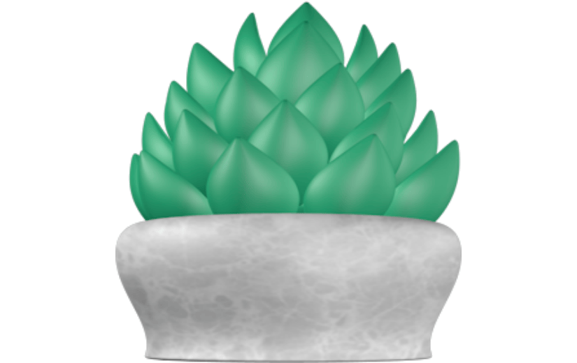 元素绿植多肉植物盆栽3D立体