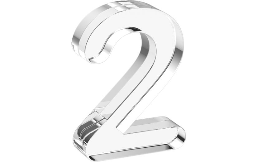 水晶3d立体数字2字母系列透明元素