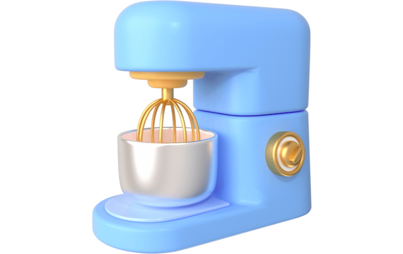 元素卡通3D搅拌机