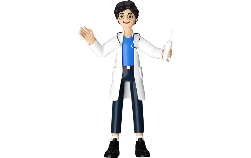 元素3D人物卡通医生